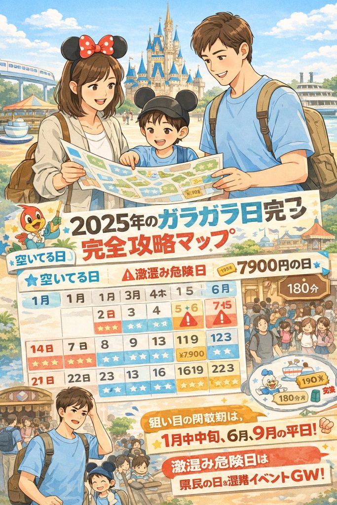 ディズニー行きたいけど、混雑は絶対イヤ！