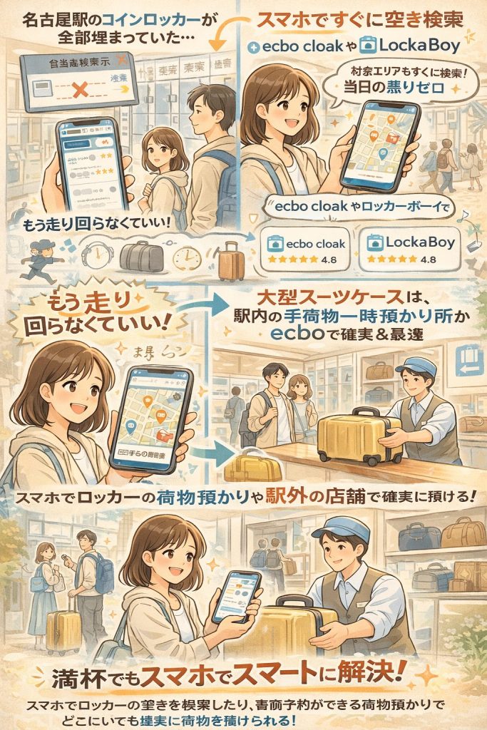 名古屋駅での賢い荷物預け方法