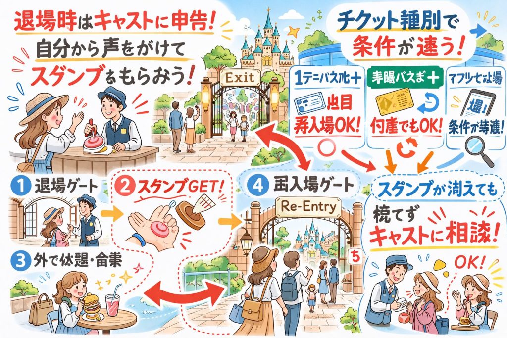 再入場ガイド- ディズニーの楽しみ方
