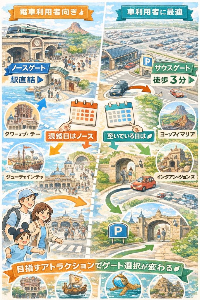 東京ディズニーシー ゲートマップ