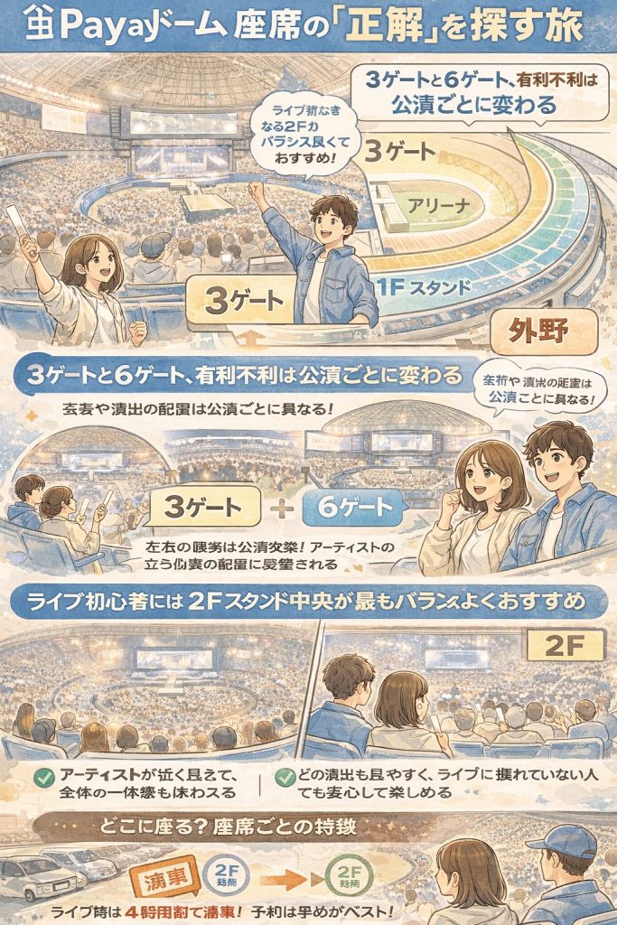 PayPayドームライブ座席ガイド