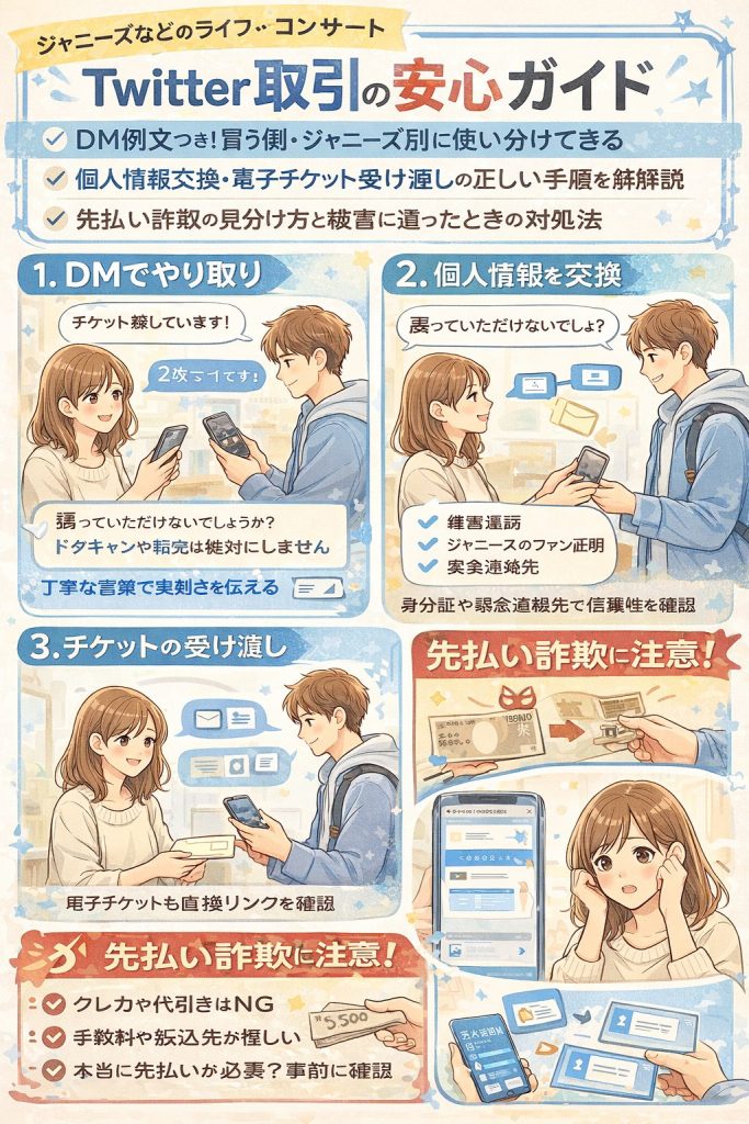 Twitterで安全にチケット購入法