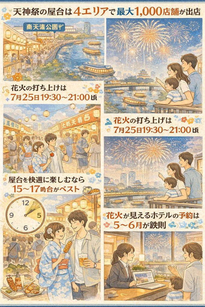 天神祭完全攻略インフォグラフィック