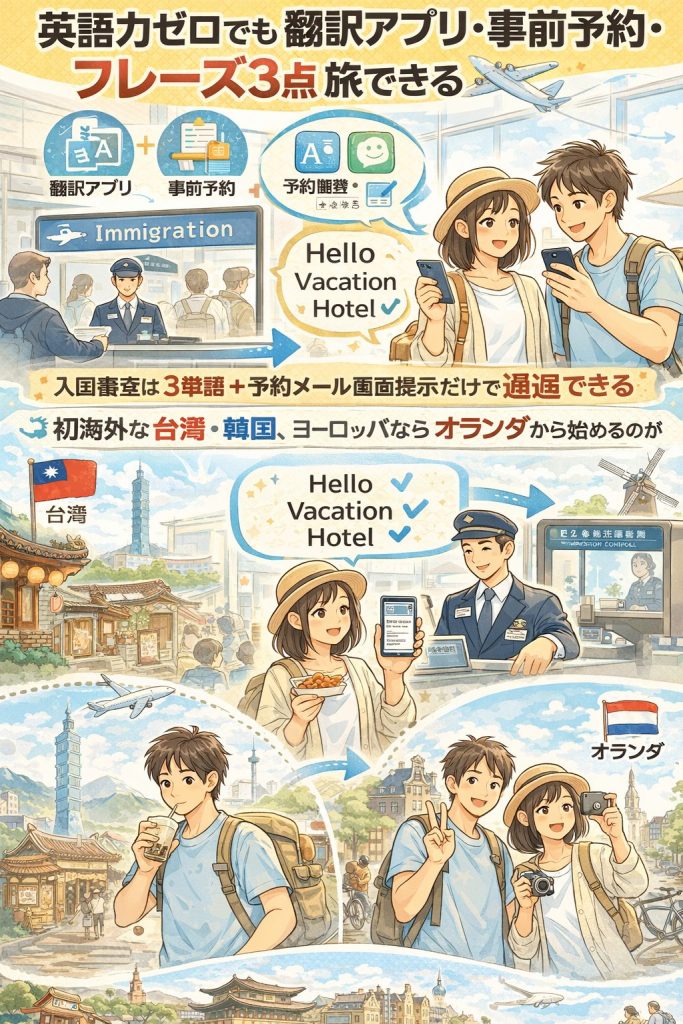 英語ゼロでも海外旅行ができる