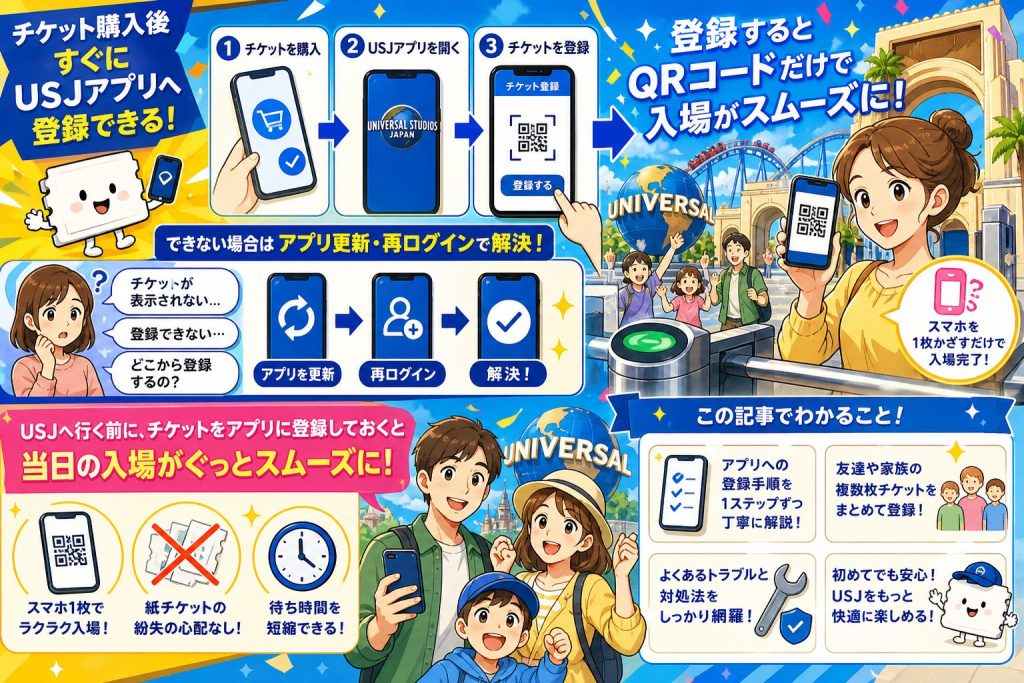 USJアプリでスムーズ入場ガイド