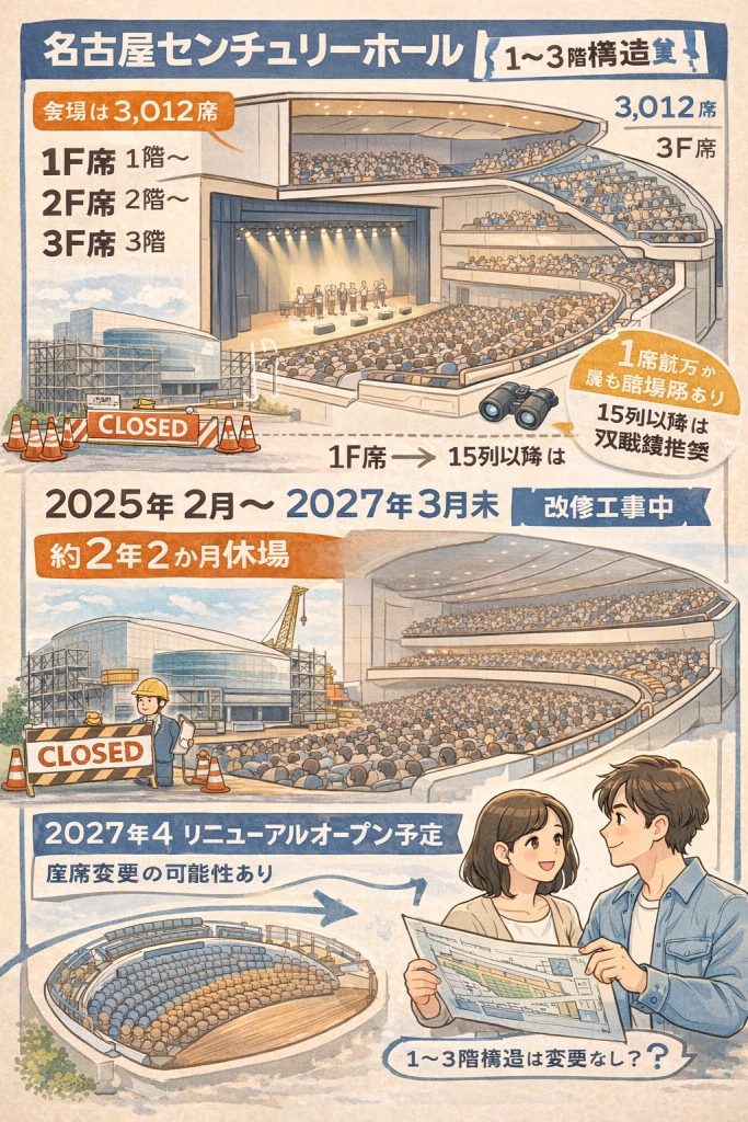 名古屋センチュリーホール改修案内