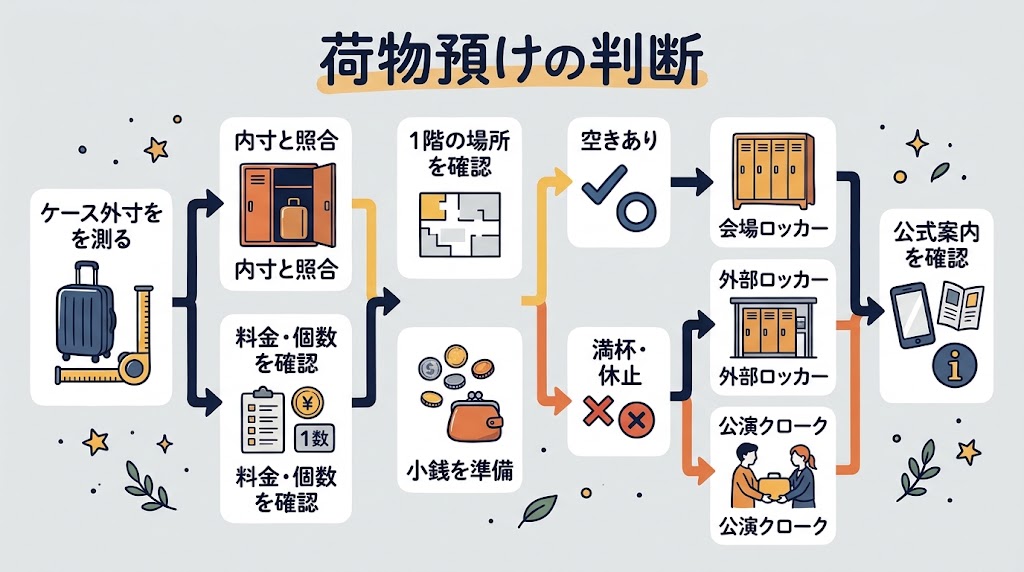 荷物預けの判断
